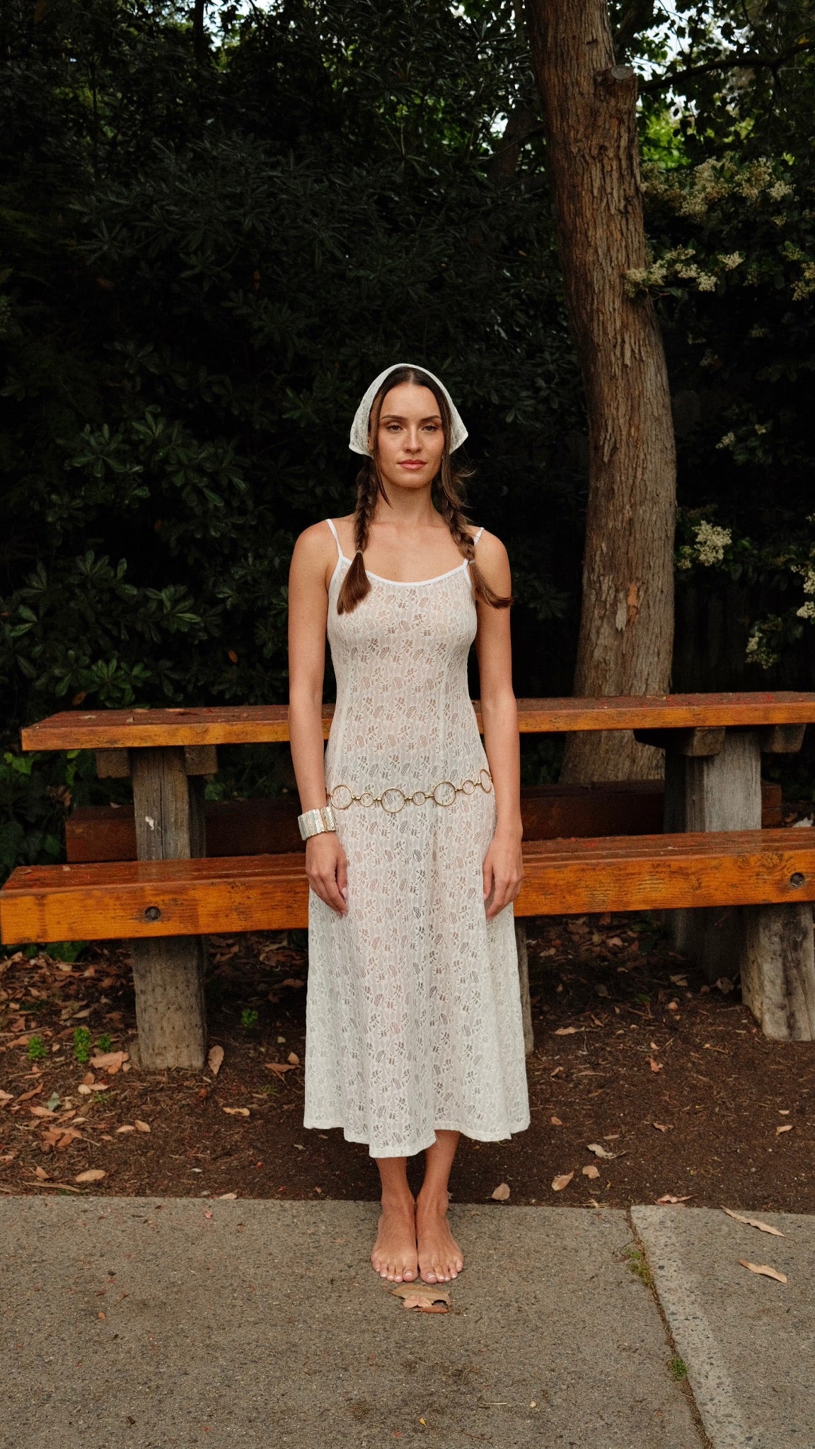 Juni Midi Dress - Ivory Oui The Label Juni Midi Dress - Ivory Oui The Label